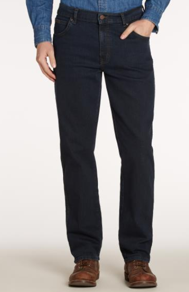social tunge Svane Wrangler - Texas Stretch Jeans - Blue Black - Simonstore.dk - 50%