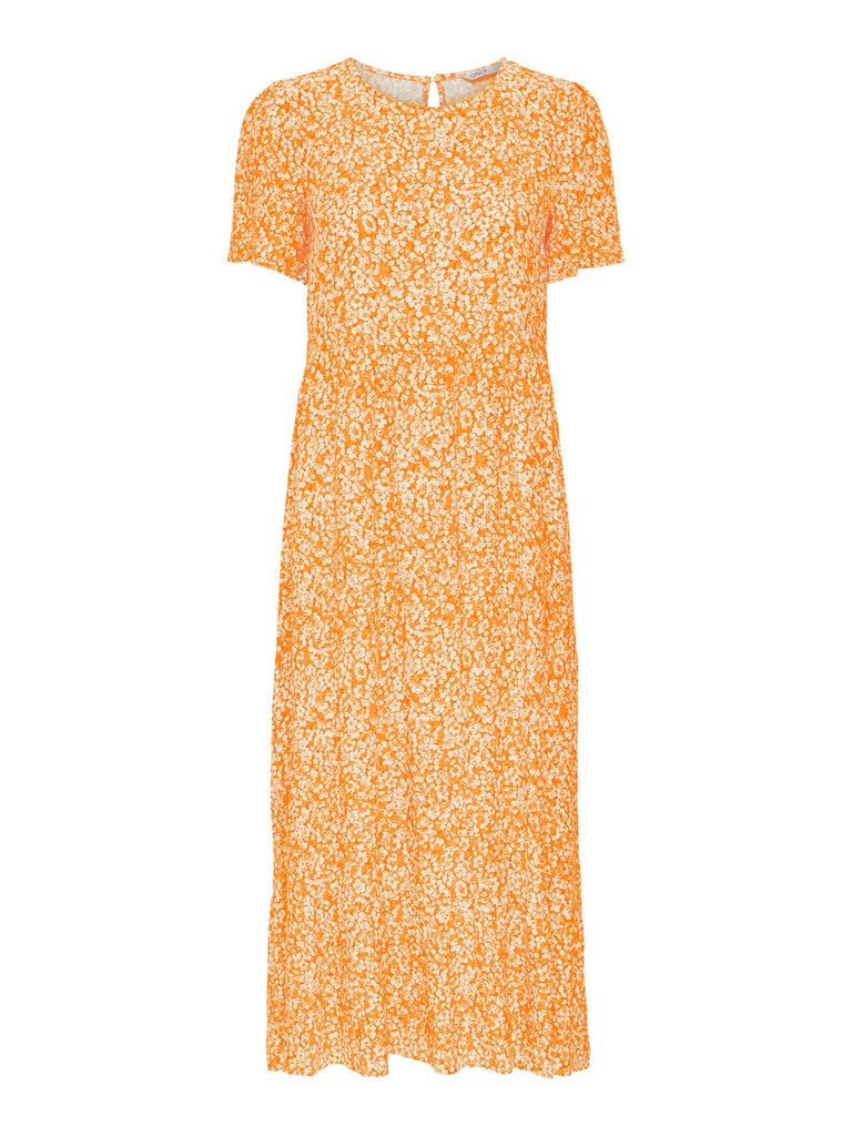 Only – Malle S/S Midi Dress – Flame Orange