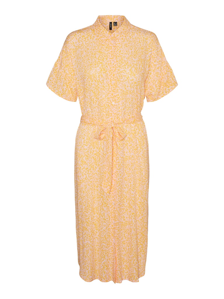 Vero Moda – Jenny SS Calf Shirt Dress – Parfait Pink