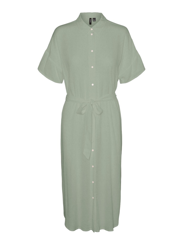 Vero Moda – Jenny SS Calf Shirt Dress – Desert Saga