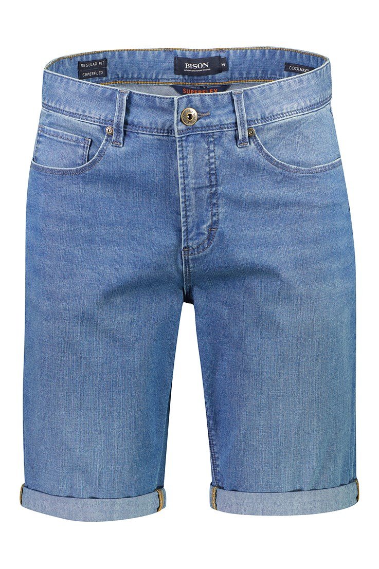 Bison – Superflex 5 Pocket Shorts – Blue Ocean