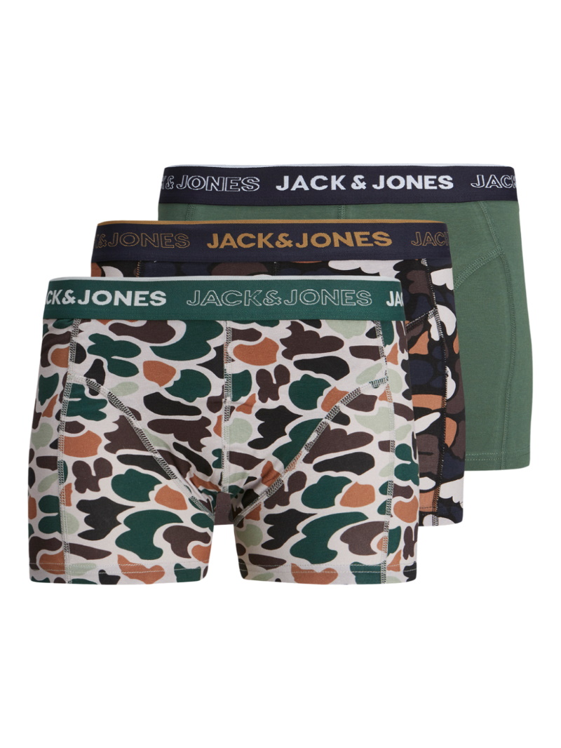 JackJones – Amo 3-Pack Trunks – Navy Blazer