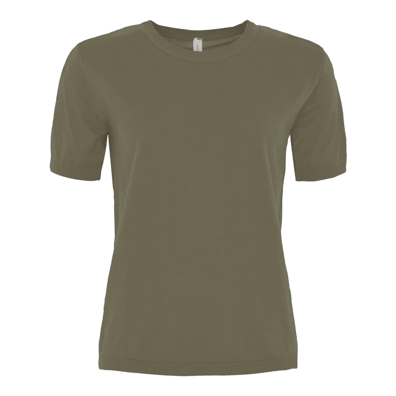 Skovhuus – Strik T-Shirt – Thyme Green