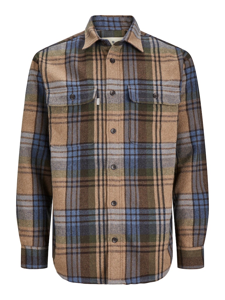 JackJones – 50% – Heritage Wool Overshirt – Toffee